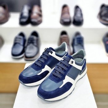 투톤 데일리 5CM굽 남성 스니커즈 네이비 Y25005 LEE76174