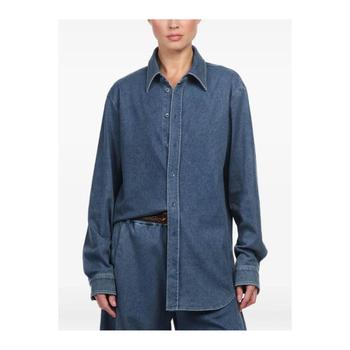 25 FW Tibi 클래식 칼라 데님 셔츠 F225KD7725 TP443420215