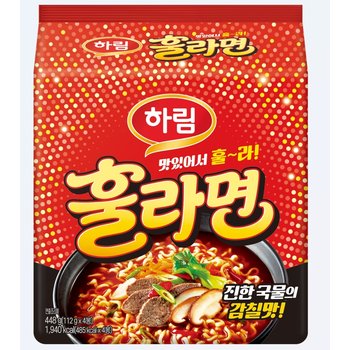 신상 하림 훌라면 112g*4개