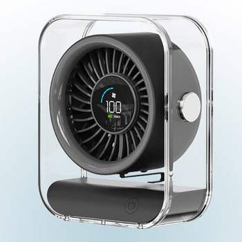 컴우드 873BDK19 미니선풍기 럭시 무선 탁상용 선풍기 (CW-TF1500) (그레이) 캠핑선풍기 탁상선