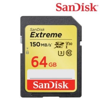 샌디스크 Extreme SD카드 64G SanDisk 전산용품 메모리 저장장치 저장용품 컴퓨터