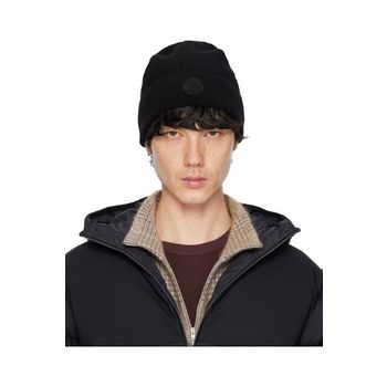 25 FW 몽클레어 블랙 로고 패치 비니 251111M138006 122238099