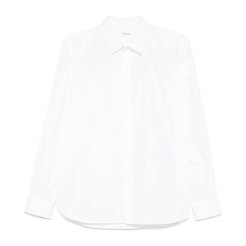 [해외배송] 생로랑 화이트 플레인 코튼 포플린 슬림 핏 셔츠 564269 Y271W 9000