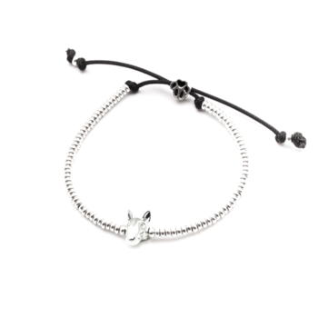 [도그피버] 불 테리어 실버 팔찌