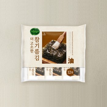 [CJ] 비비고 직화참기름김 (12봉) (4.5g*12)