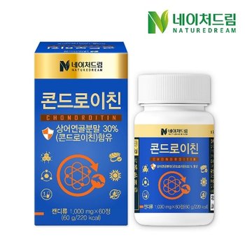 네이처드림 콘드로이친 연골 건강 1,000mg x 60정 1박스 / 보스웰리아