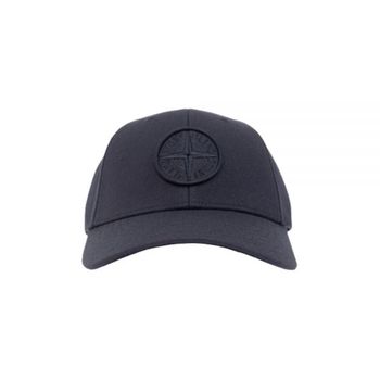 STONE ISLAND 스톤아일랜드 99675 WoolPolyester Gabardine 6-Panel Cap (791599675 V0020) (울