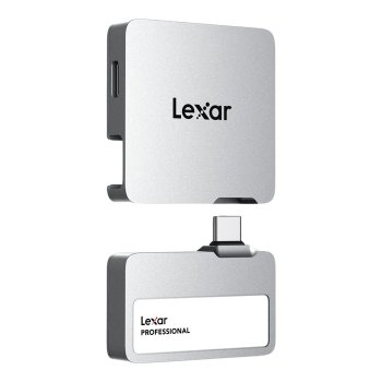 [해외] 렉사 프로페셔널 고 휴대용 SSD 2TB 허브 포함 Apple ProRes 지원 최대 읽