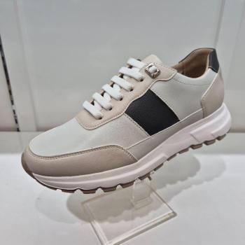 엘칸토 HC11 소가죽 남성 스니커즈 세미케주얼 스니커즈  K8X2U61T339 (S46575151)