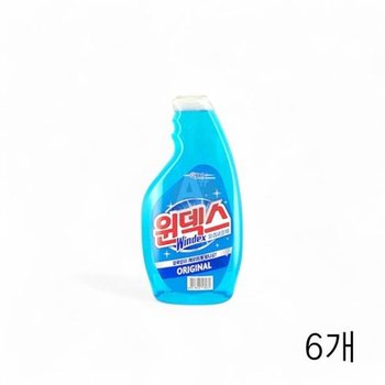 고품질 윈덱스 유리세정제 500ml X 6개 리필용 자동차유리 유리창청...