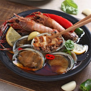 [제주본가] 제주 딱새우 전복장 세트 (700g*4팩)