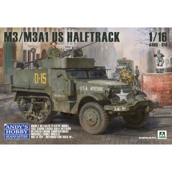 CDAHHQ-010 1대16 M3/M3A1 U.S. 하프트랙 - 2 in 1kit (피규어 포함)