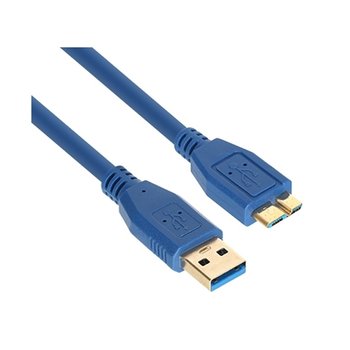 강원전자 NETmate NM-UM330BLZ USB3.0 AM-Micro B 케이블 3m (블루)