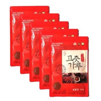 2026년 국산 예천 태양초 고춧가루 보통맛 500g 5봉