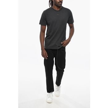 슈퍼 문 백 프린트 코튼 크루넥 티셔츠 그레이 146852051