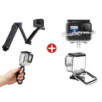 SMJ 고프로12 11 10 9 방수하우징 3WAY 핑거그립세트 고프로악세사리 고프로용품 모노포드