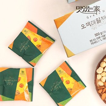 맛있는 하루한줌견과 오색매일채움견과 20g 25봉 4세트 고급 견과류