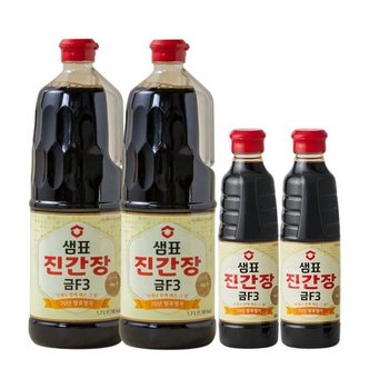 샘표 진간장 금F3 1.7L 2개 + 500ml 2개 (46702805)