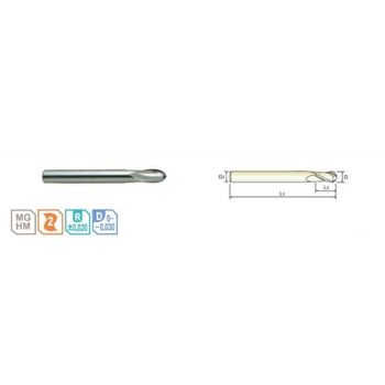 자재 WIDE-CUT 초경볼엔드밀2F D1.5X6X4X50 (E5D80015) W