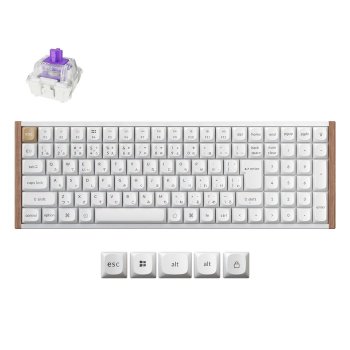 [해외] 키크론 K4 HE QMK 무선 게이밍 키보드 JIS 배열 2.4GHz 블루투스 유선 96%