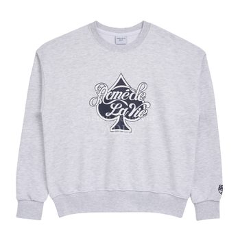 [신세계백화점][아크메드라비] SPADE SCRIPT LOGO BASIC SWEAT SHIRT MELANGE-스페이드맨투맨