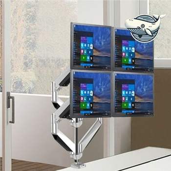 모니터 스탠드 다기능 책상 정리대 쿼드형 3단모니터암 관절형모니터거치대 모니터거치대