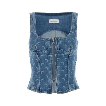 마린세르 클리어 블루 데님 탑 152054798