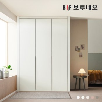 보루네오 E0 히든하프 여닫이 작은방 붙박이장 10cm