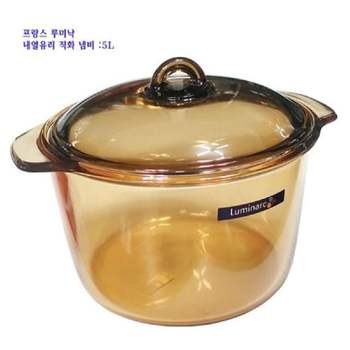 루미낙 유리 냄비 직화 오븐 전자레인지 냄비 5L 직화