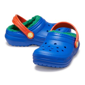 [신세계백화점][키즈] 클래식 라인드 클로그 토들러 207009-4LB 크록스 샌들 슬리퍼 지비츠 털클로그 퍼크록스