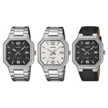 카시오 MTP-B195D -B195L 사각 손목시계 재고확보 한정수량