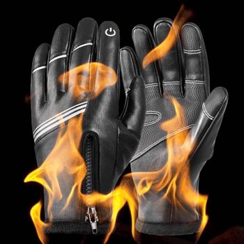 방수+방한 둘다지켜 싸나이 터치 가죽장갑 방한장갑