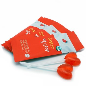 무설탕 무첨가 막대 사탕 캔디 딸기팝 5개입