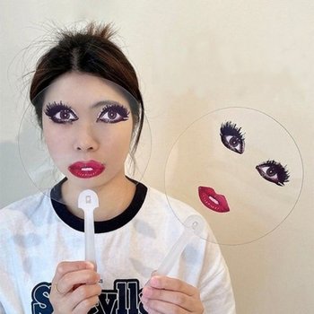 이미지 변신 부채 웃긴 병맛 소품 굿즈 선물용 장난감 아이템-WFPRR...