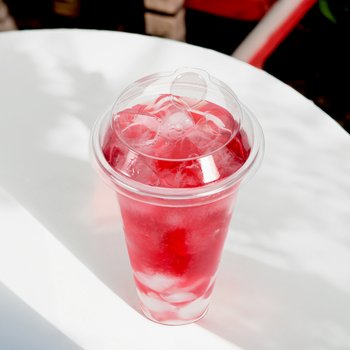 98파이 20온스 아이스컵 600ml + 에스프리 리드 뚜껑 100개 세트
