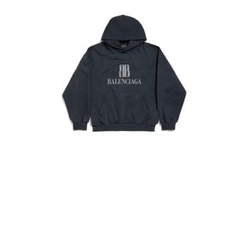 [해외] 25FW 발렌시아가 미디엄 핏 후드 티셔츠 767877 TSVO31083 FADED BLACK
