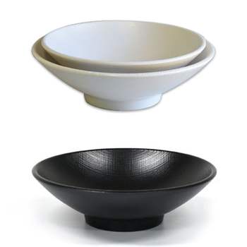 멜라민 778UMF93 라면 우동 그릇 덮밥그릇 24.8cm 5호 블랙
