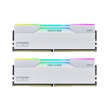 ESSENCORE KLEVV DDR5-6400 CL32 CRAS V RGB WHITE 패키지 서린 (64GB(32Gx2)) 데스크