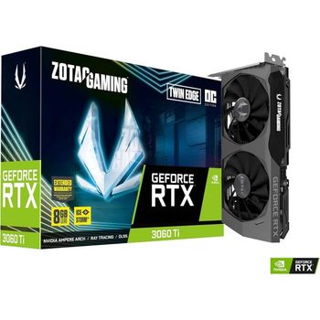 [해외] 영국 조텍 그래픽카드 ZOTAC Gaming GeForce RTX™ 3060 Ti Twin Edge OC LHR 8GB GDDR6 256-bit