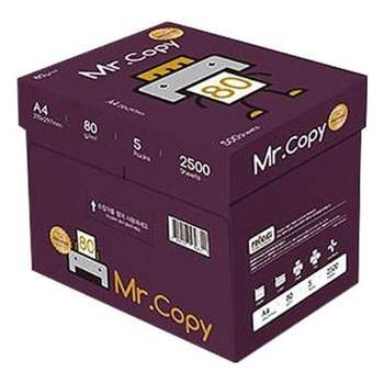 미스터카피 075WJQ79 프리미엄 A4 복사용지 80g 2500매 1BOX