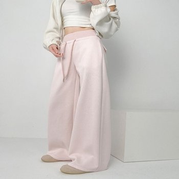 와이드 베티아 허리밴딩 와이드팬츠 데일리 오버핏 바지