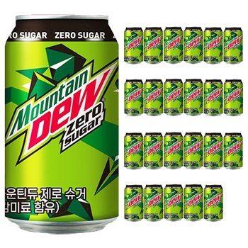 롯데 마운틴듀 제로 355ml x 24캔