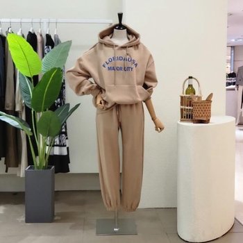 [대구백화점SG] FW3J9ST5660_레터링 캥거루 조거 세트