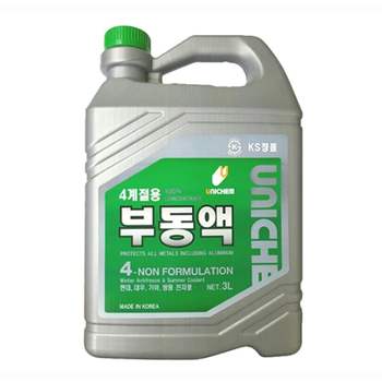 차량용 자동차 사계절용 부동액 3L 4개 자동차부동액