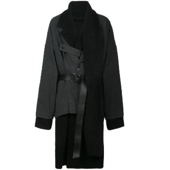 26 SS 요지야마모토 벨티드 레이어드 코트 HVT73176 TP451187165