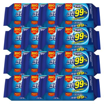 무궁화 BIG 크린99% 세탁비누 450g X 16개(1박스)