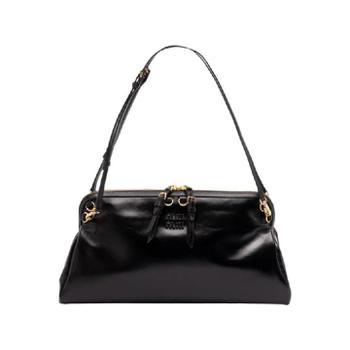 미우미우 레더 숄더백 블랙 5BF129-2IEO-F0002