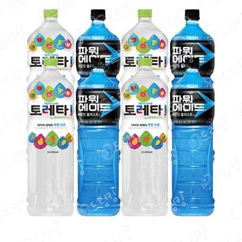 파워에이드 1.5L 4개+토레타 1.5L 4개