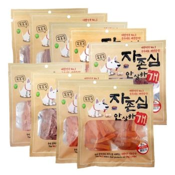 강아지 자존심 200g 10P 반려견 육포 사사미 트릿 반려견트릿