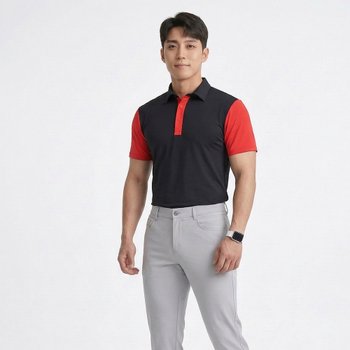 ARC 퍼포먼스 스판 메쉬 남성 골프 반팔티 ARC920T